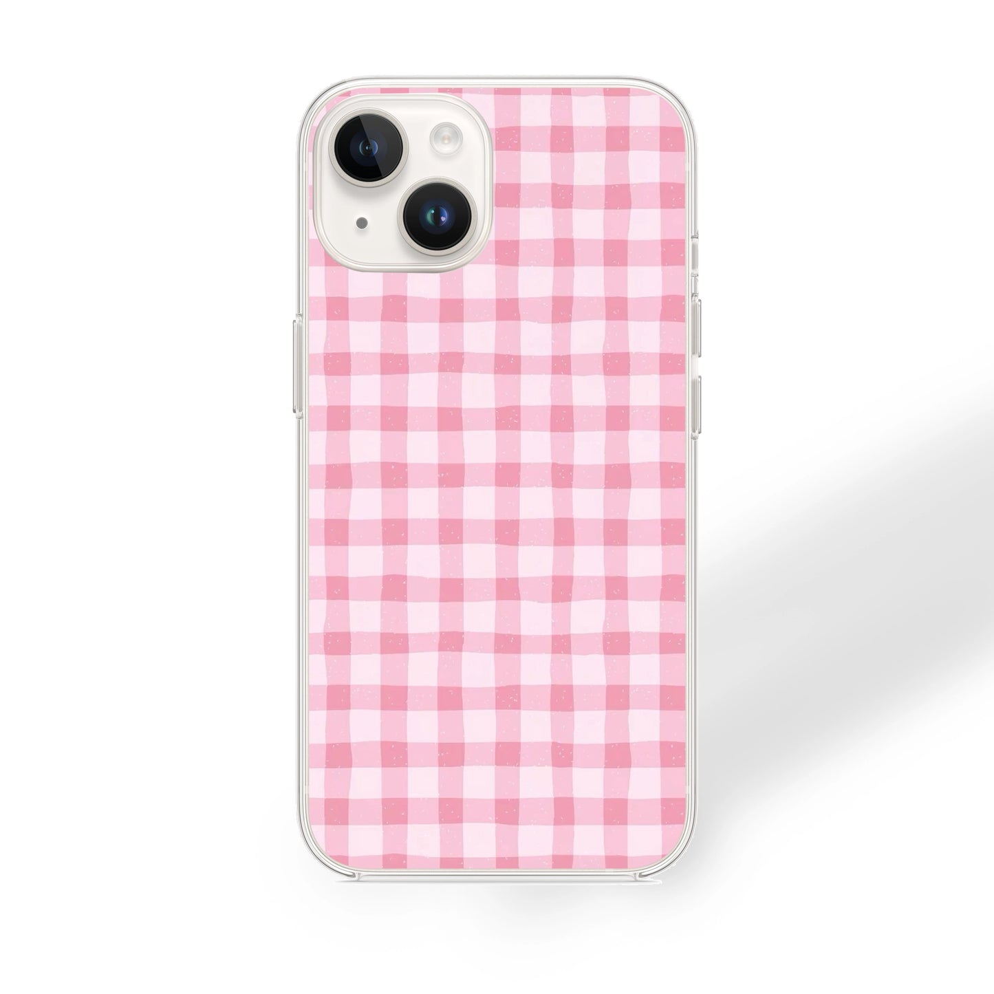 Pink Checkered Case | Silicone Case