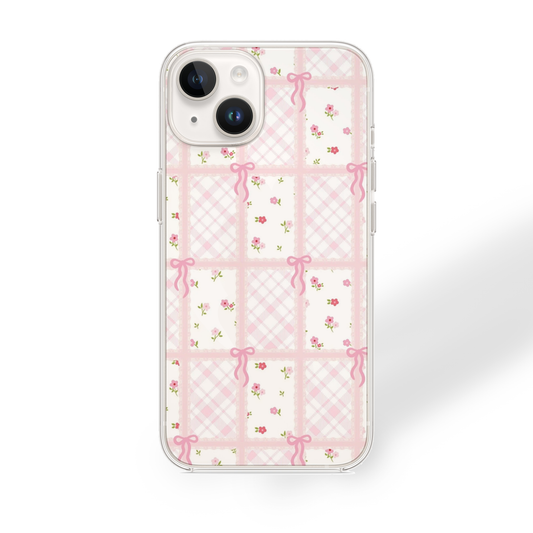 Cute Bows Argyle Case| Silicone Case