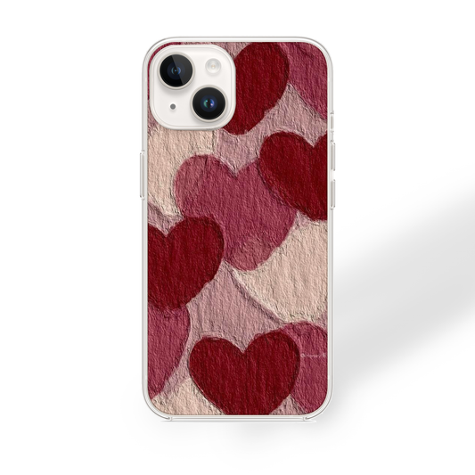 Maroon Love Case| Silicone Case